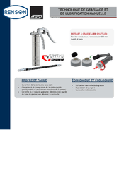 Equipement d'atelier - Graissage - Pistolet à graisse manuel pour cartouche LUBE-SHUTTLE