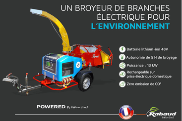 Matériel forestier - Broyeur de branches - Broyeur de branches électrique VEGETOR E