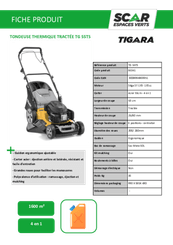 Herbes et entretien - Tondeuses thermiques - Tondeuse thermique tractée TG 55 TS