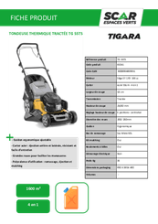Herbes et entretien - Tondeuses thermiques - Tondeuse thermique tractée TG 55 TS