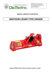 Herbes et entretien - 3 points entretien - Broyeur GINGER