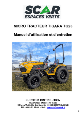 Transport - Tracteurs Diesel - Tracteur TG25