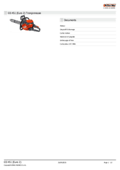 Bois - Tronçonneuses thermique - Tronçonneuse GS 451