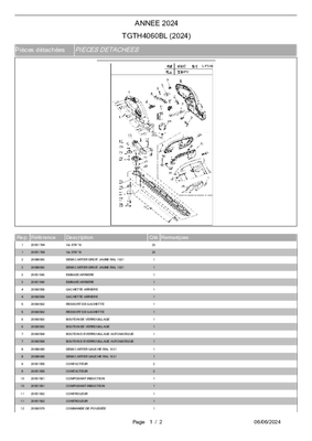 Herbes et entretien - Taille haies à batterie - Taille-haies TG TH 4060 BL